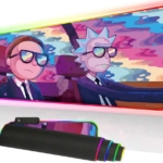 Bimormat RGB Mouse Pad LED Light Gaming Mouse Pad with Rubber Base Colorful Computer Carpet Desk Mat for PC Laptop (35.4 15.7 inch) (9040rkmomo)